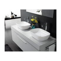 Lavoar pe blat Fluminia, Fides, alb, 48.5 x 39.5 cm